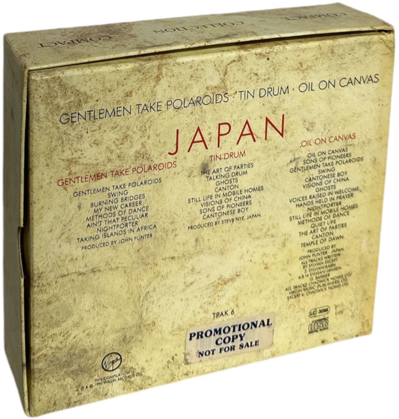 Japan Collector's Edition - 3 X Picture Disc CDs + Promo Stickered Box UK Box set