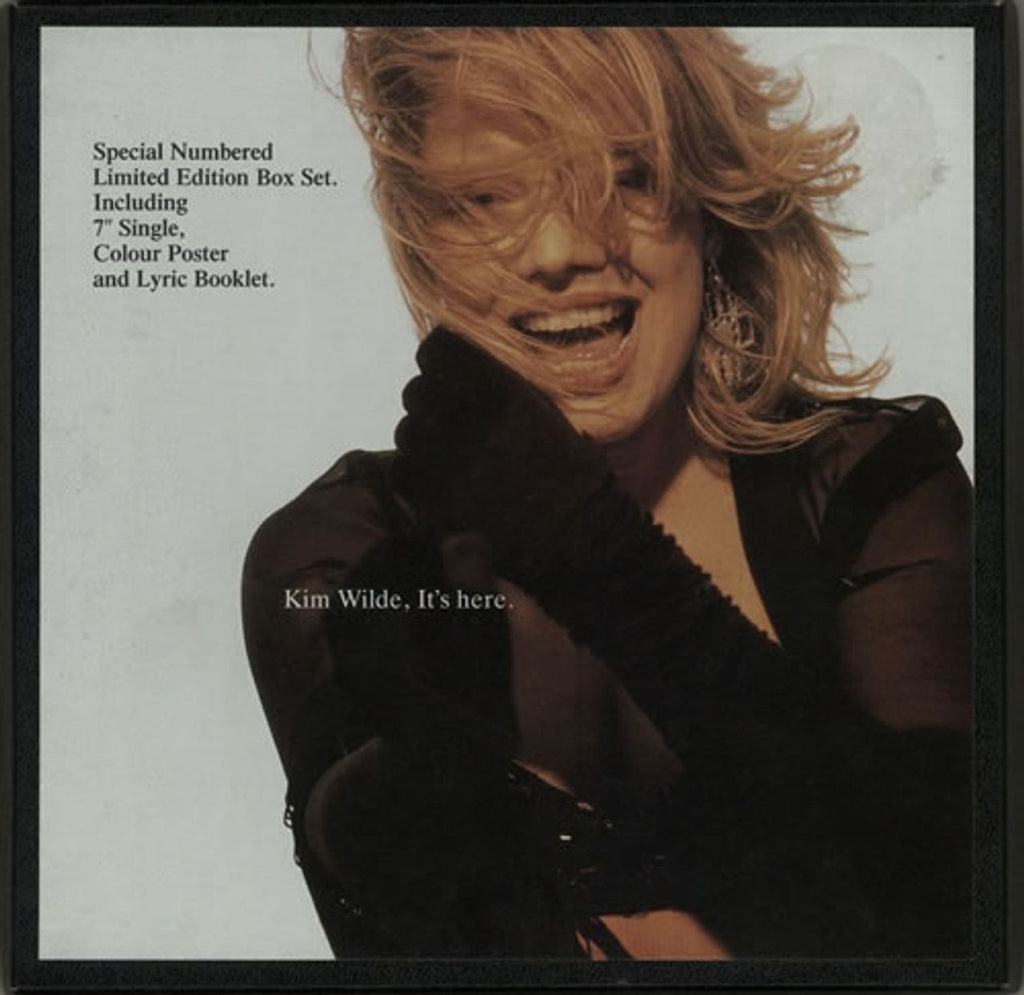 Kim Wilde It's Here + Box UK 7" box set