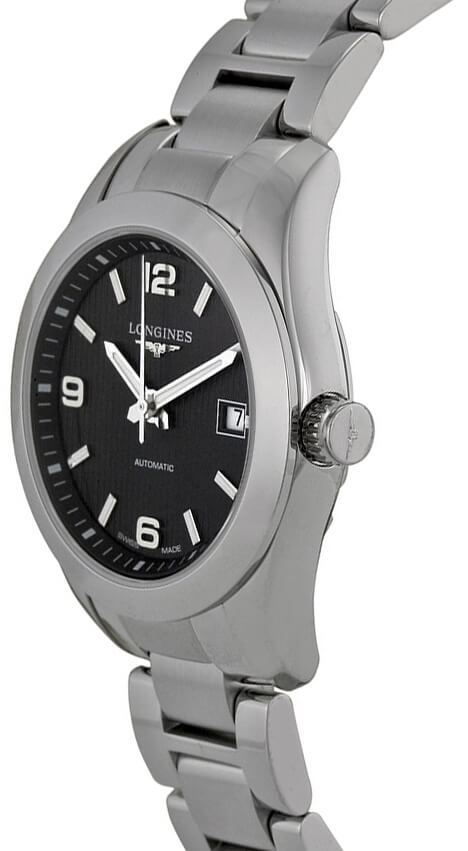 Longines Conquest Black Dial Steel 29.5mm Women's Watch L2.285.4.56.6