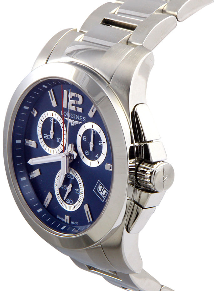 Longines Conquest Chronograph Blue Dial Men's Watch on Sale L3.702.4.96.6