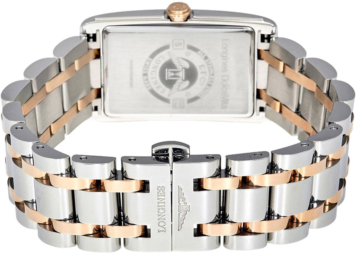 Longines DolceVita Black Diamond Dial Two-tone Women's Watch L5.512.5.57.7