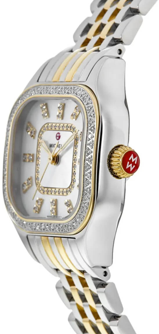 Michele Meggie Two-Tone Diamond Steel Women's Watch MWW33B000002
