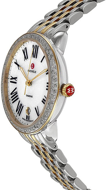 Michele Serein 16 Diamond Two-Tone Women's Watch MWW21B000007