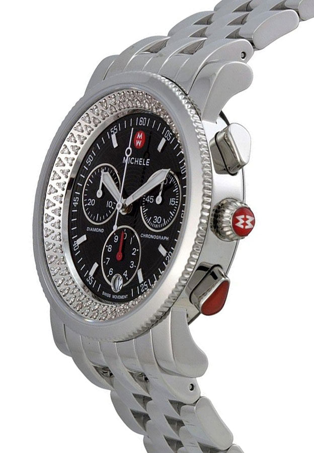 Michele Sport Collection Sport Sail Black Dial Women's Watch MWW01C000012