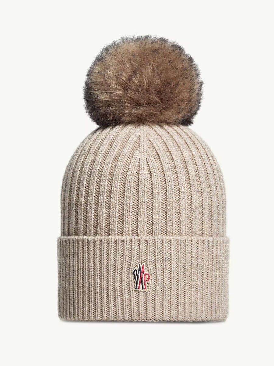 Cashmere Beanie with Pom Pom