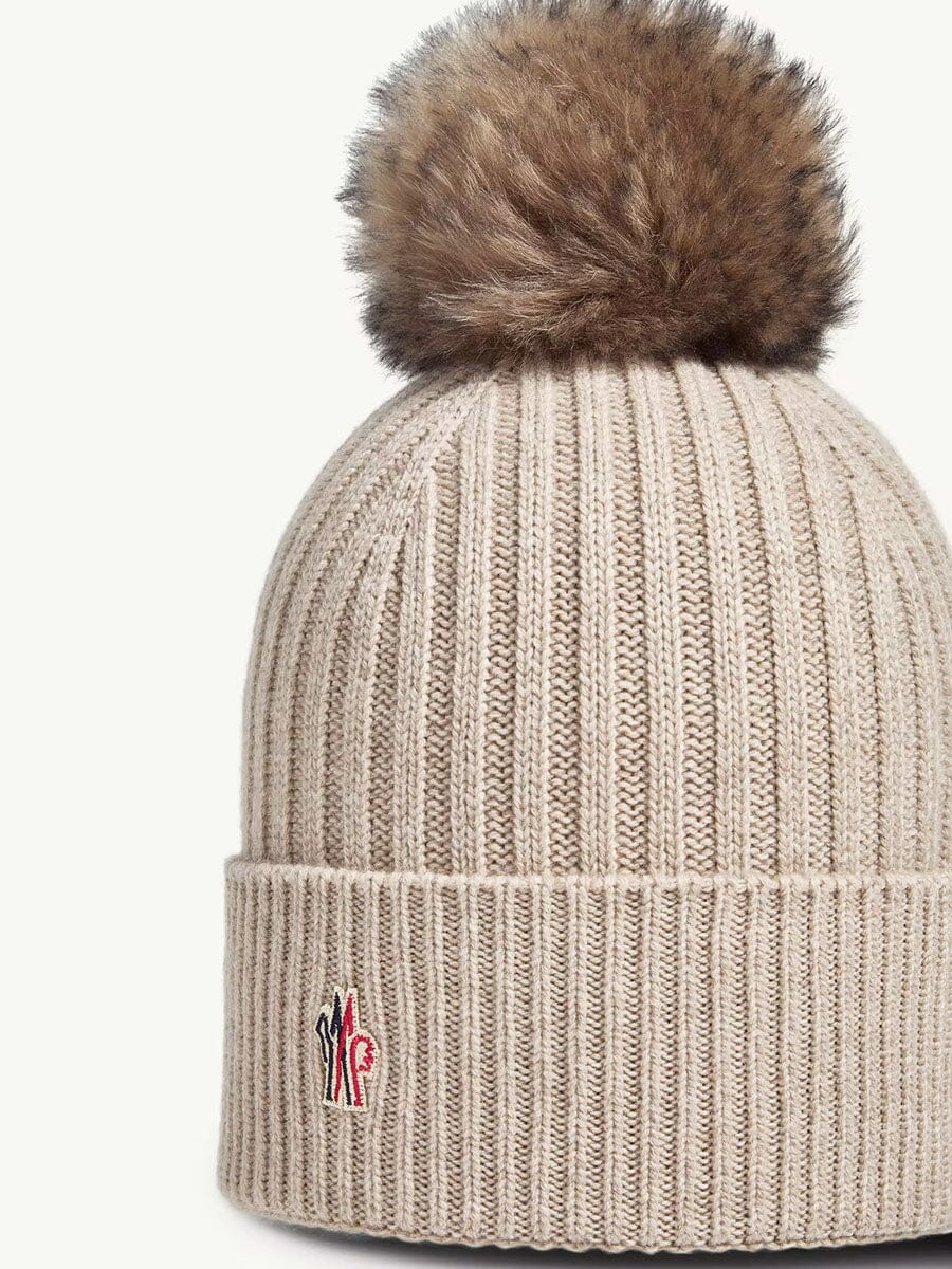 Cashmere Beanie with Pom Pom
