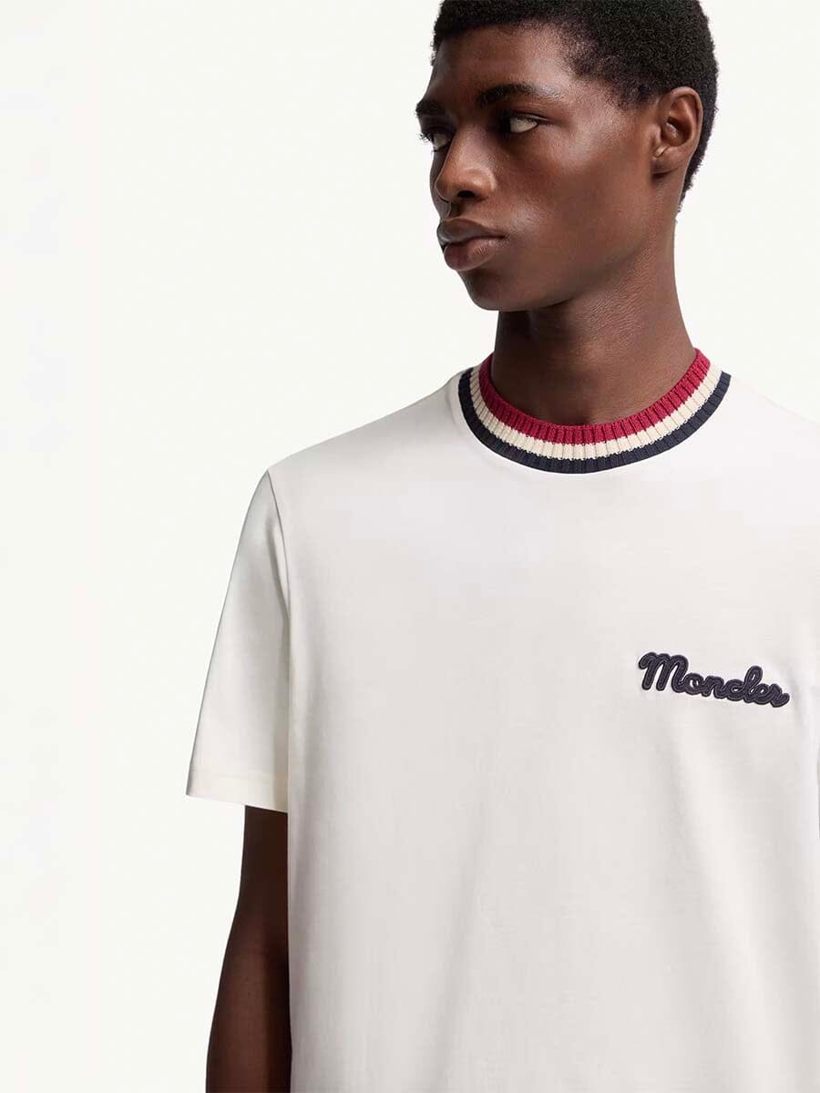 Men's Embroidered Logo Cotton T-Shirt