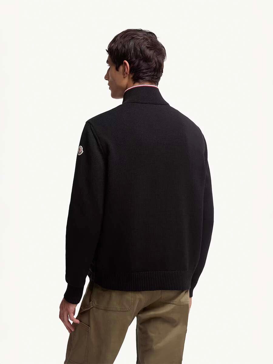 Men's Padded Zip-Up Cotton Cardigan