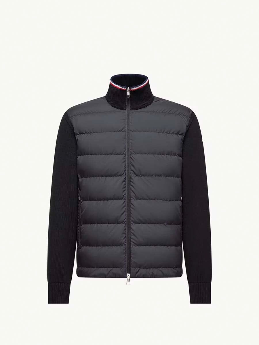 Men's Padded Zip-Up Cotton Cardigan