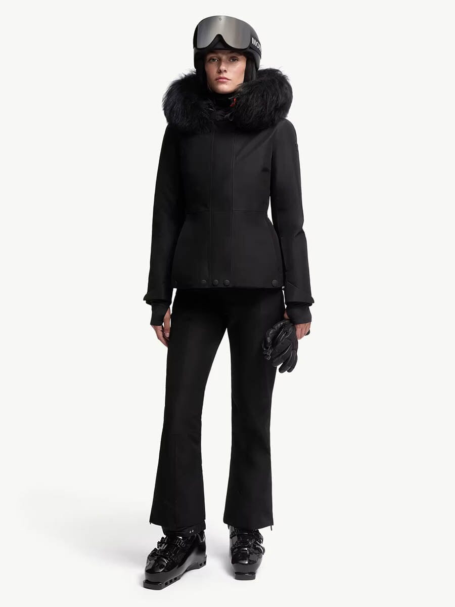 Women's Laplance GORE-TEX Shearling-Trimmed Hooded Down Ski Jacket