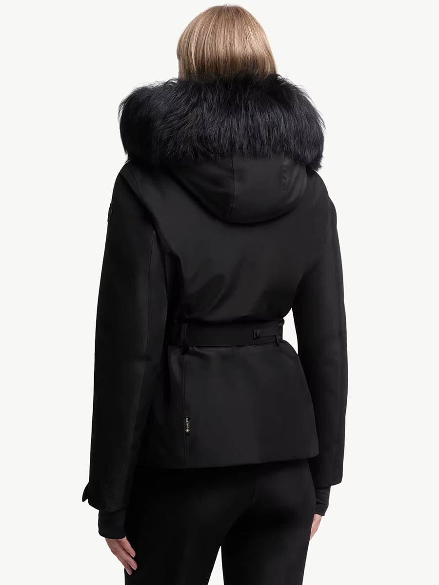Women's Laplance GORE-TEX Shearling-Trimmed Hooded Down Ski Jacket