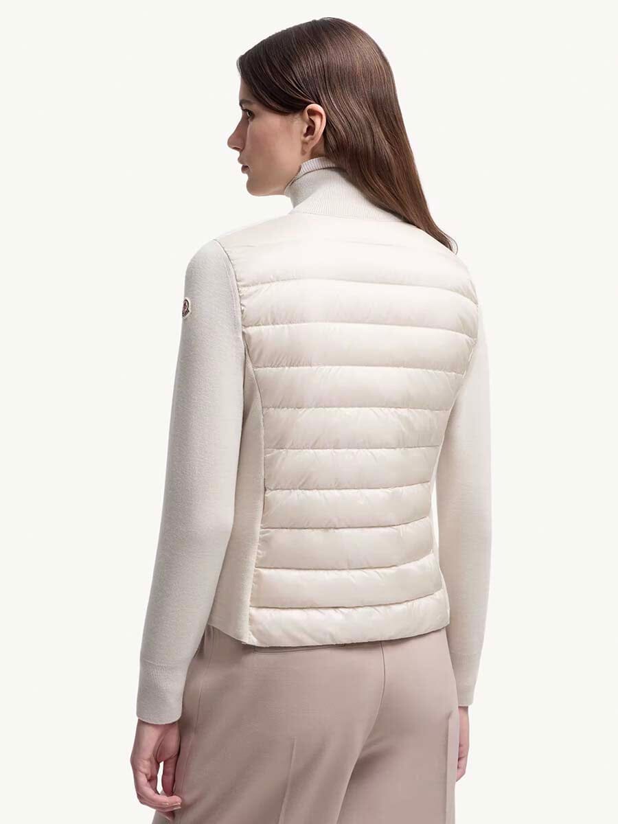 Women's Padded Wool Cardigan