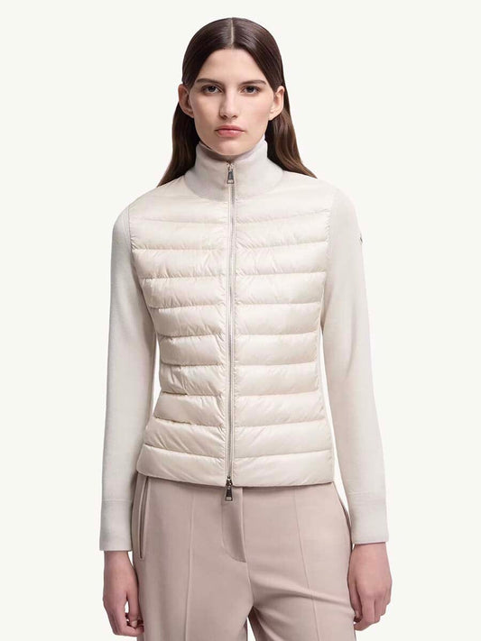 Women's Padded Wool Cardigan