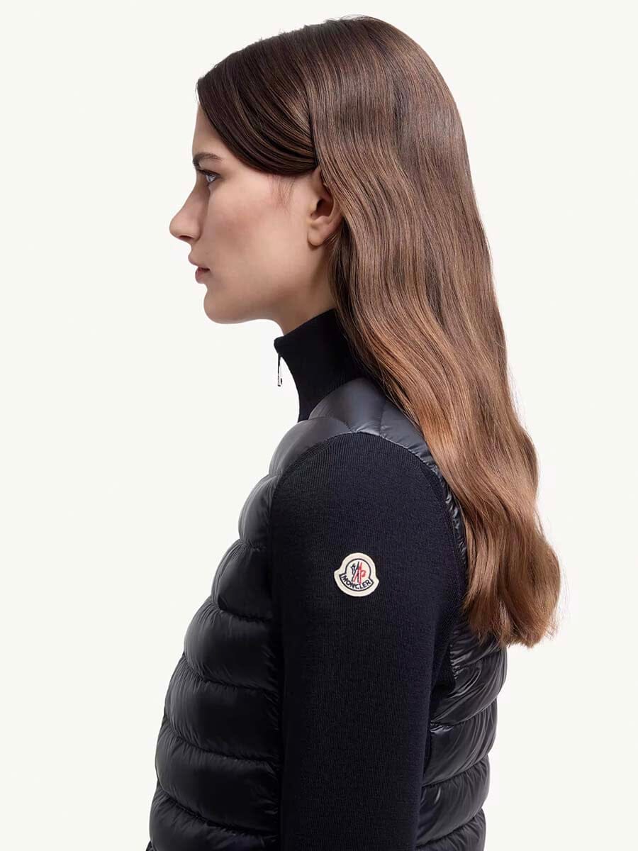 Women's Padded Wool Cardigan