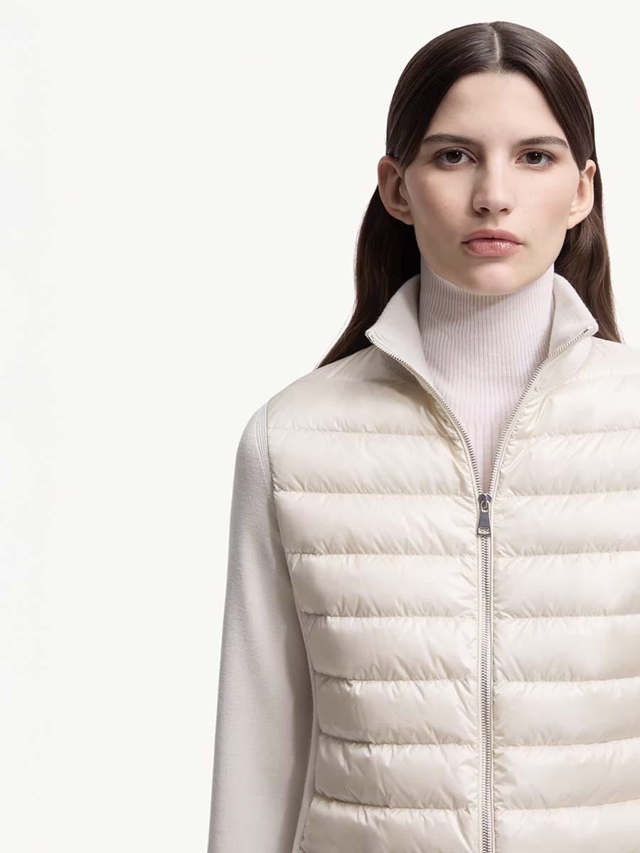 Women's Padded Wool Cardigan