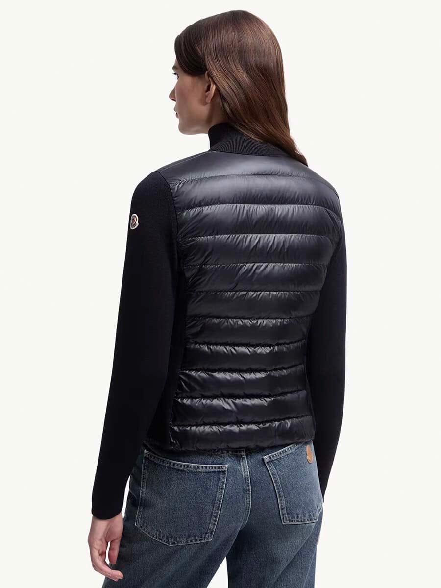 Women's Padded Wool Cardigan