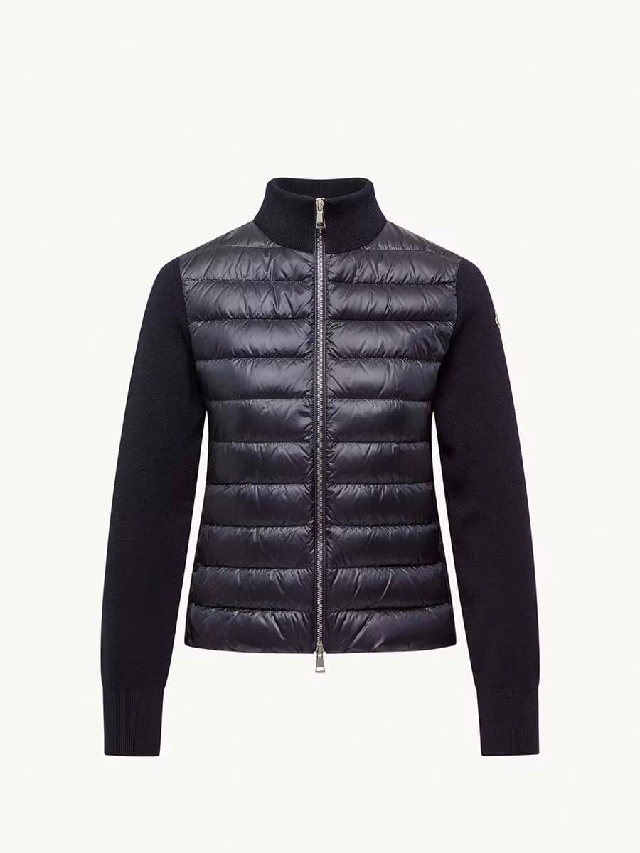 Women's Padded Wool Cardigan