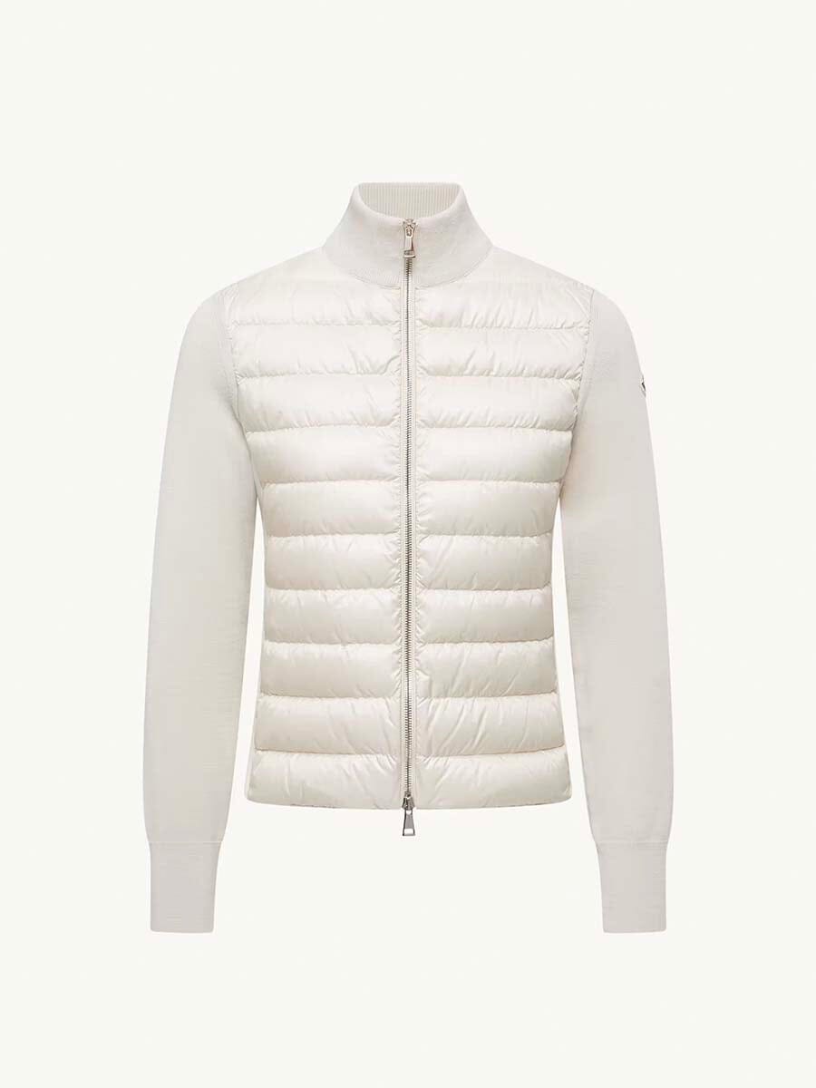 Women's Padded Wool Cardigan