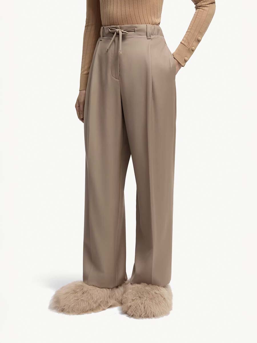 Women's Wool Gabardine Tailored Pants