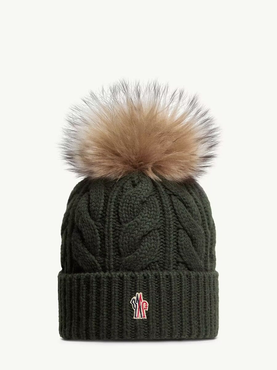 Wool & Cashmere Beanie with Pom Pom