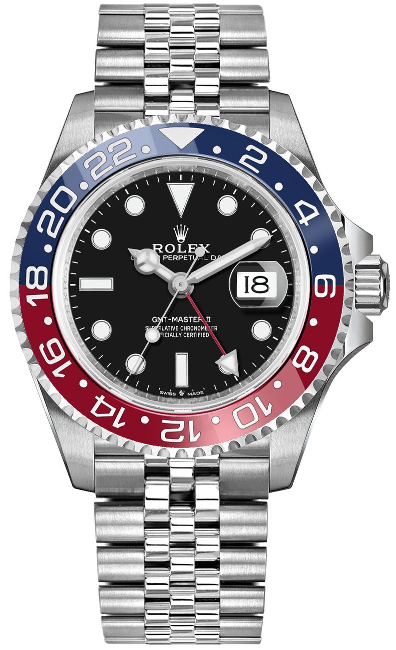 Rolex GMT-Master II Pepsi Luxury Men's Watch 126710BLRO-0001