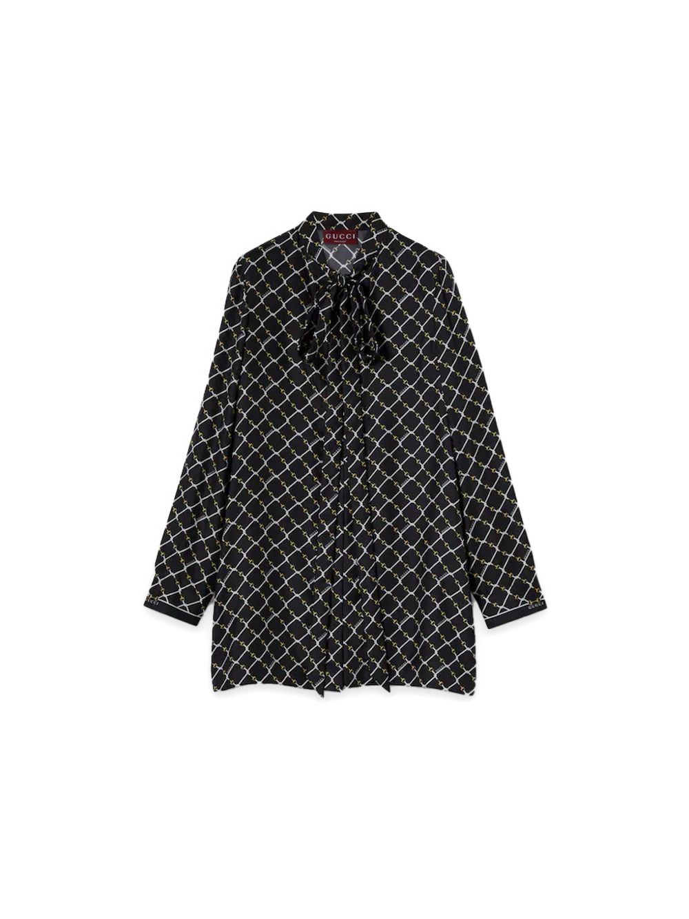 Gucci Women Printed Silk Shirt
