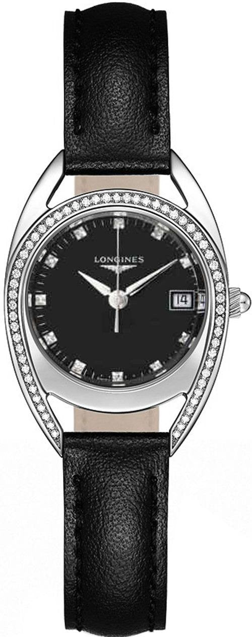 Longines Equestrian Collection Diamond Black Dial Women's Watch L6.136.0.57.0