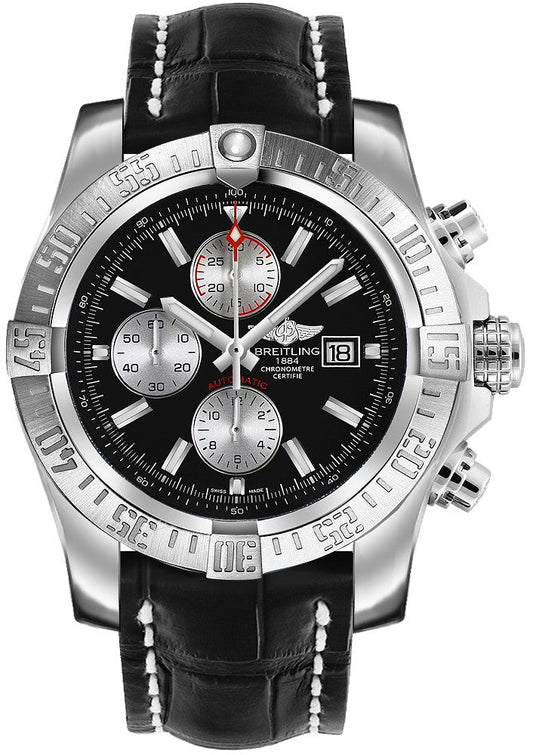 Breitling Super Avenger II Black Dial Chronograph Men's Watch A1337111/BC29-761P