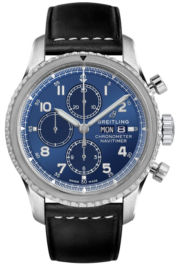 Breitling Navitimer 8 Chronograph Blue Dial Men's Watch 43 A13314101C1X1