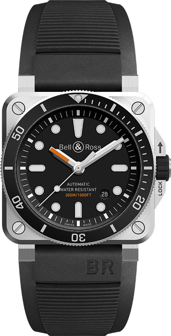 Bell & Ross Aviation Instruments BR0392-D-BL-ST/SRB