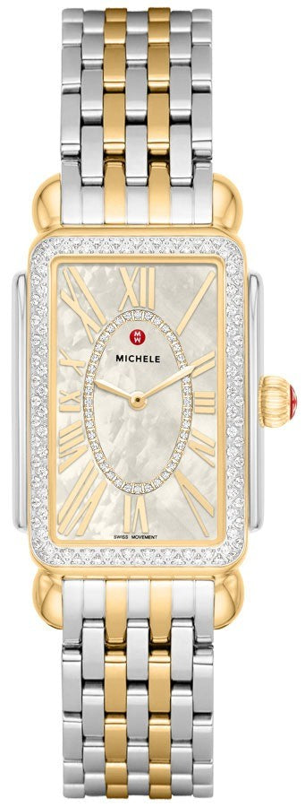 Michele Deco Park Diamond Two-Tone Women's Watch MWW06E000143