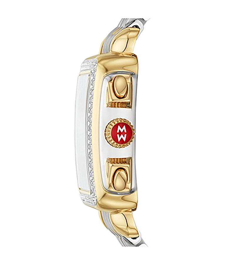 Michele Deco 18k Yellow Gold & Stainless Steel Women's Watch MWW06A000796