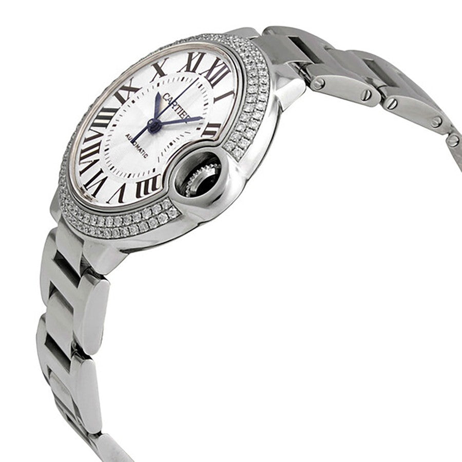 Cartier Ballon Bleu 18k White Gold Diamonds Women's Watch WE902065