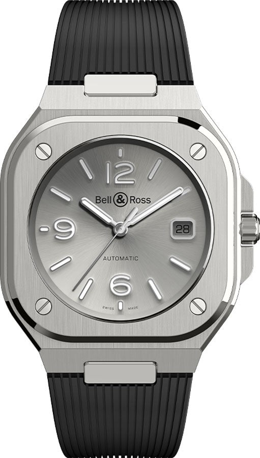 Bell & Ross Aviation Instruments Grey Steel Men's Watch BR05A-GR-ST/SRB