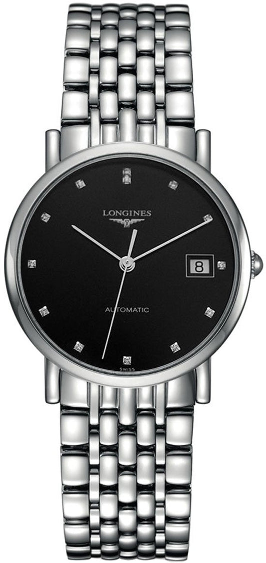 Longines Elegant Collection 34.5mm Black Dial Women's Watch L4.809.4.57.6