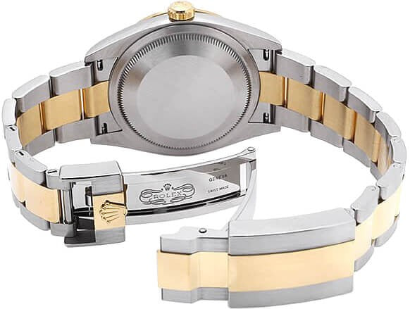 Rolex Explorer Yellow Gold & Steel Midsize Luxury Watch 124273-0001