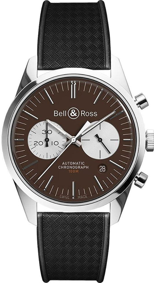 Bell & Ross Vintage Officer # "1" of 500 Men's Watch BRG126-BRN-ST/SRB