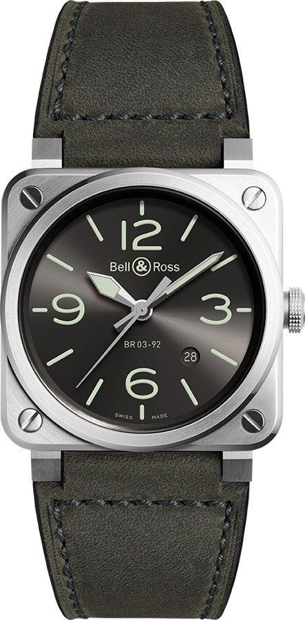 Bell & Ross Instruments Steel Men's Watch BR0392-GC3-ST/SCA
