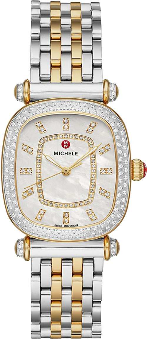 Michele Caber Isle Two-tone 18k Gold Diamond Women's Watch MWW16C000033