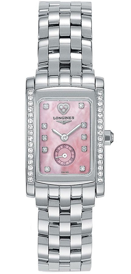 Longines DolceVita Pearl Pink & Diamond Dial Women's Watch L5.155.0.93.6