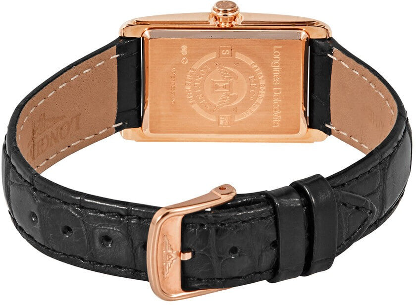 Longines DolceVita Black Dial Rose Gold Women's Watch L5.512.8.57.0