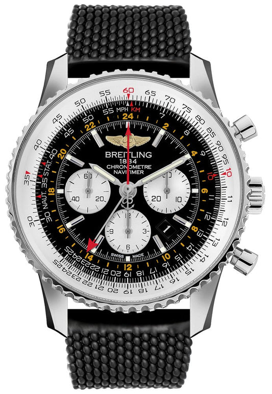 Breitling Navitimer GMT Black Dial Luxury Men's Watch AB044121/BD24-267S