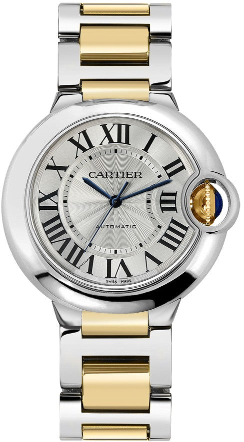 Cartier Ballon Bleu Ladies Gold & Steel Watch W2BB0012