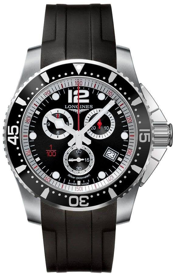 Longines Hydroconquest Quartz Chronograph Men's Watch L3.843.4.56.2