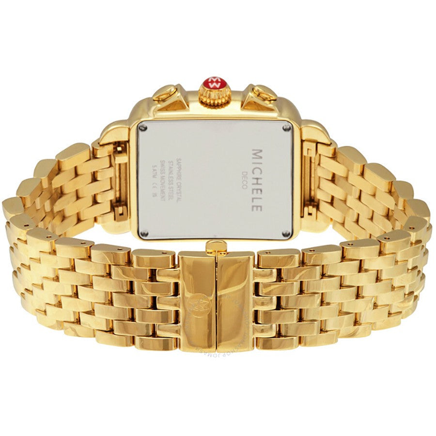 Michele Deco 18k Gold Diamond Dial Women's Watch MWW06A000780