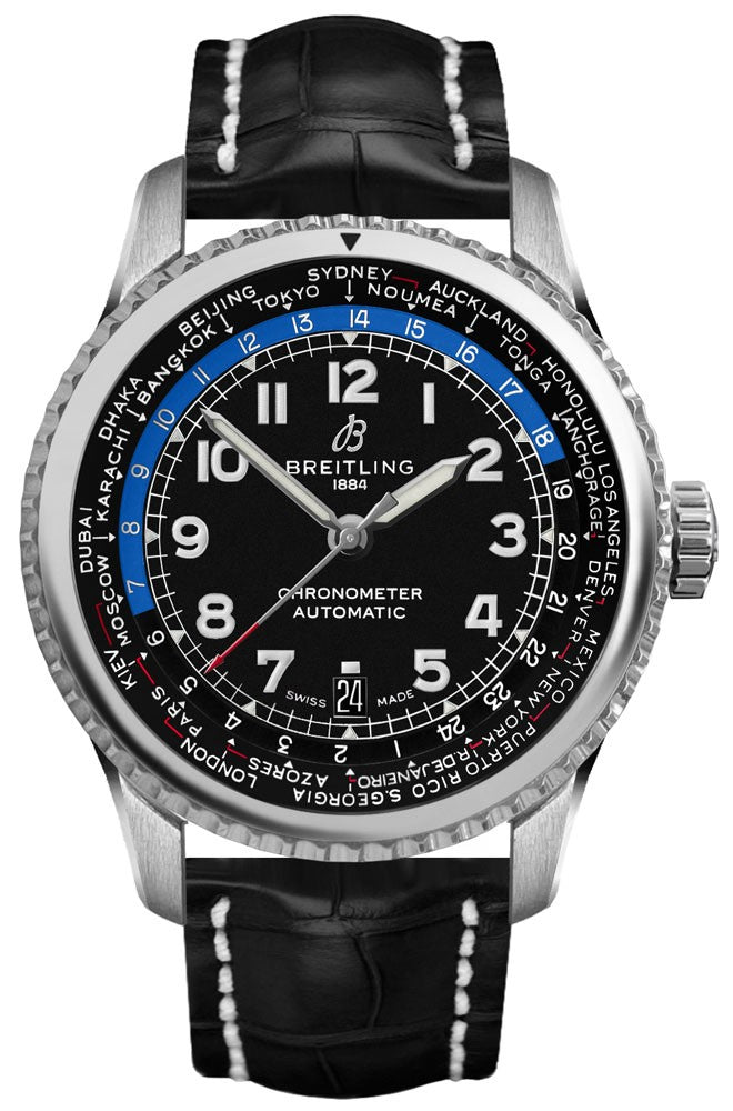 Breitling Aviator 8 B35 Automatic Unitime Men's Watch AB3521U41B1P2