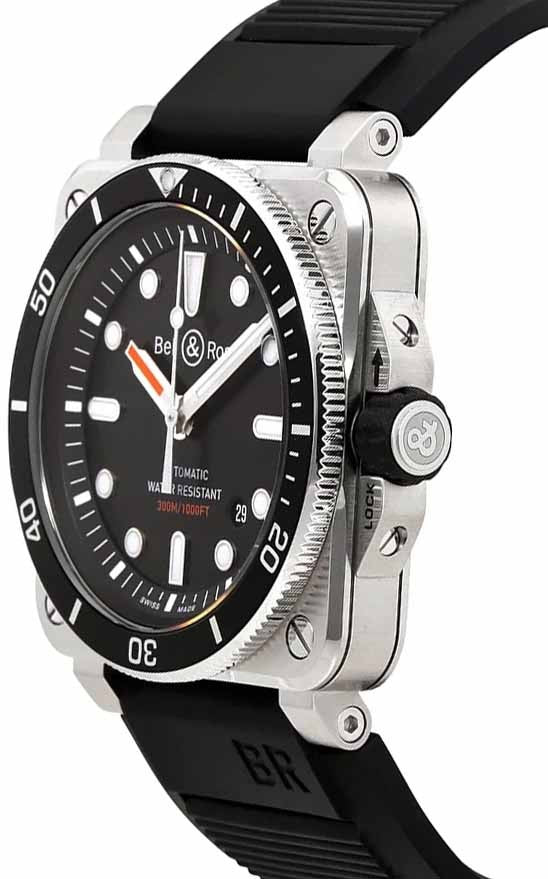 Bell & Ross Aviation Instruments BR0392-D-BL-ST/SRB