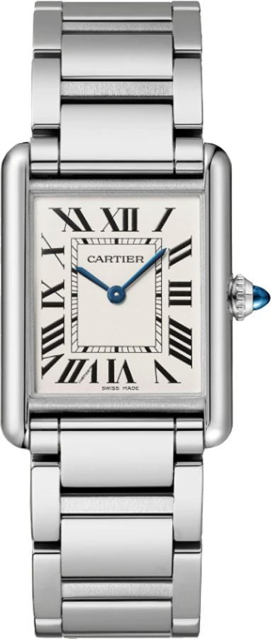 Cartier Tank Must Large Model Silver Dial Women's Watch WSTA0052