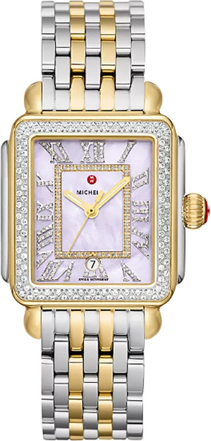 Michele Deco Madison Steel & Yellow Gold Women's Watch MWW06T000248