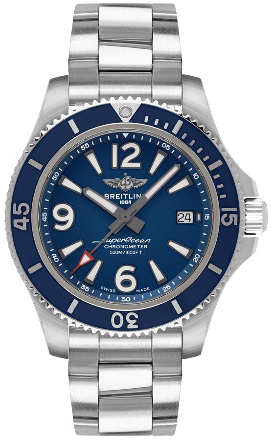 Breitling Superocean Automatic 42 Blue Dial Men's Watch A17366D81C1A1